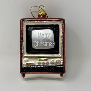 Demdaco Merry Christmas TV Ornament NWT